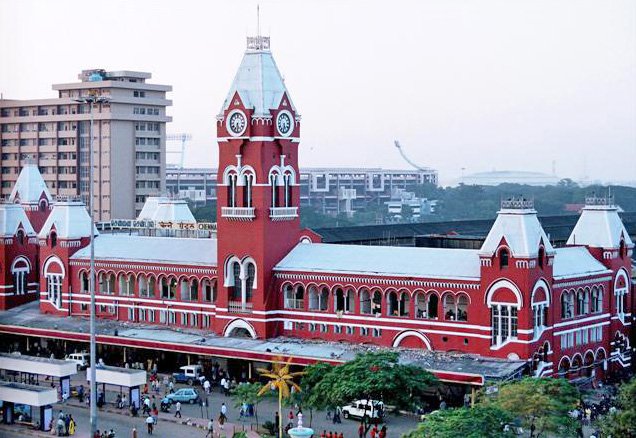 Chennai Central in Chennai, India.