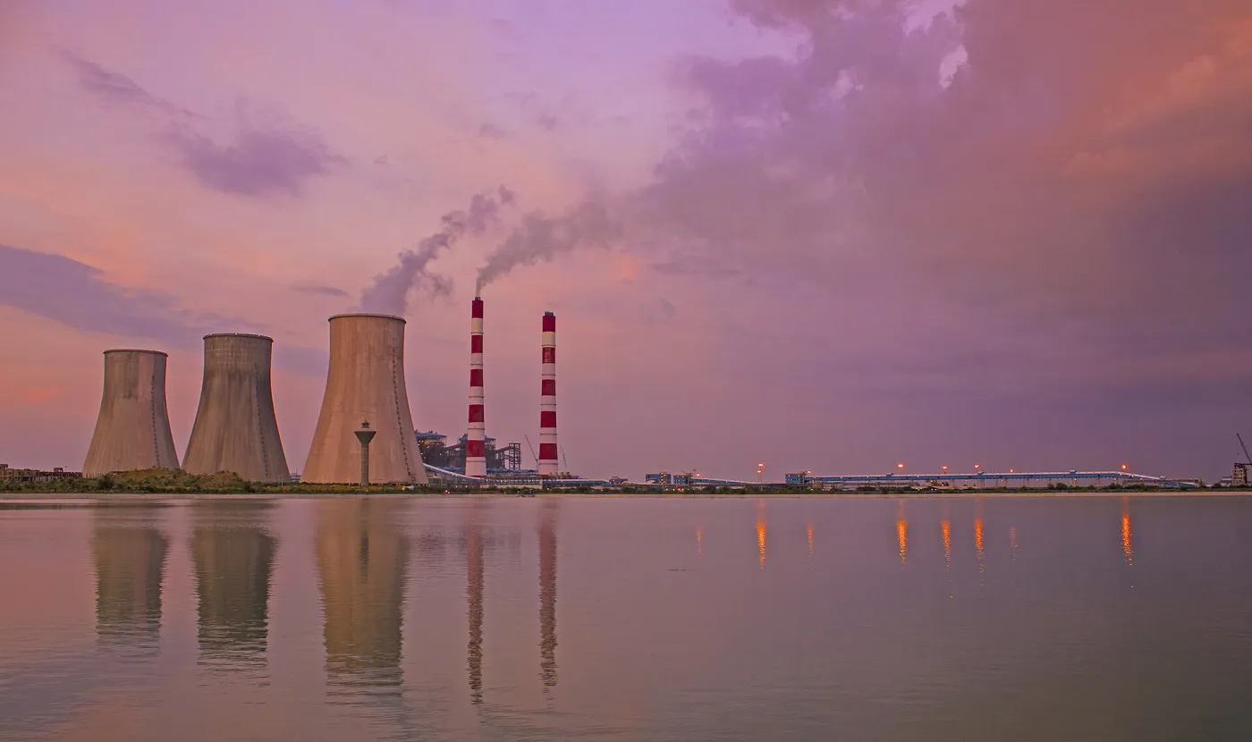 Cooling towers of Jhajjar Power Station
Electricity generation

Thermal power plants India 2012
