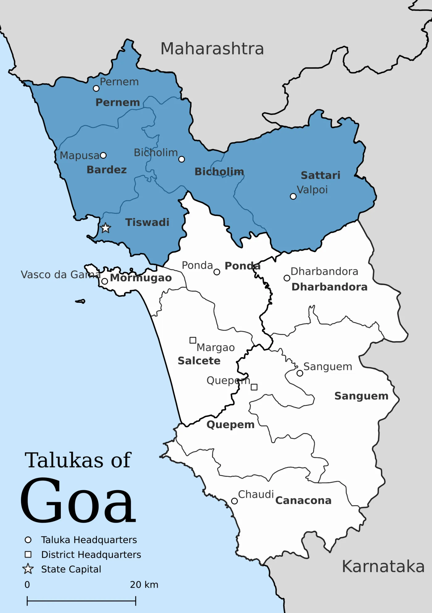 North Goa district of Goa state